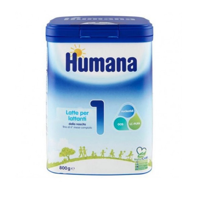 humana-latte-1-polvere-con-nucleotidi-800-g Humana Latte 1 Polvere con Nucleotidi 800 g - immagine 1