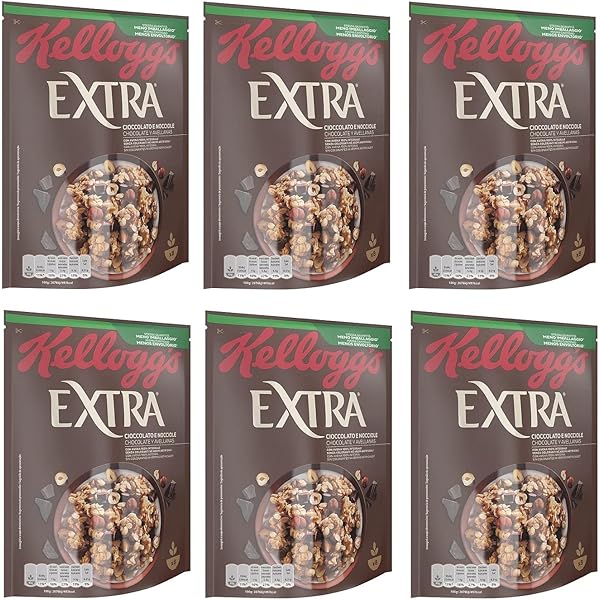 kelloggs-extra-cioccolato-nocciole-375-g Kellogg's Extra Cioccolato Nocciole 375 g - immagine 1