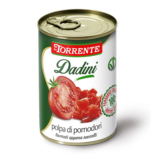 la-torrente-polpa-di-pomodoro-a-dadini-400-260-g La Torrente Polpa di Pomodoro a Dadini 400/260 g - immagine 1