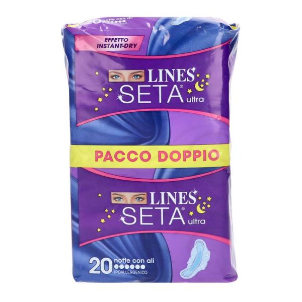 lines-assorbenti-seta-ultra-notte-x-20 Lines Assorbenti Seta Ultra Notte x 20 - immagine 1