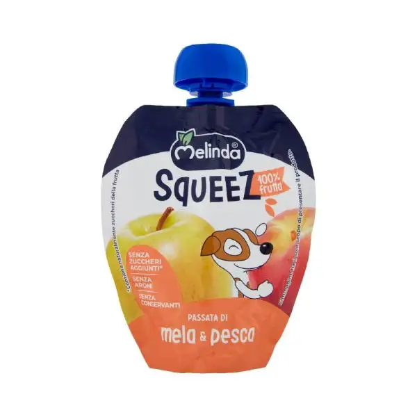 melinda-squeez-mela-e-pesca-90-g Melinda Squeez Mela e Pesca 90 g - immagine 1