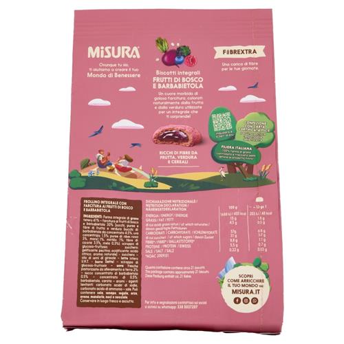 misura-biscotti-fibre-extra-ripieni-viola-260-g Misura Biscotti Fibre Extra Ripieni Viola 260 g - immagine 1