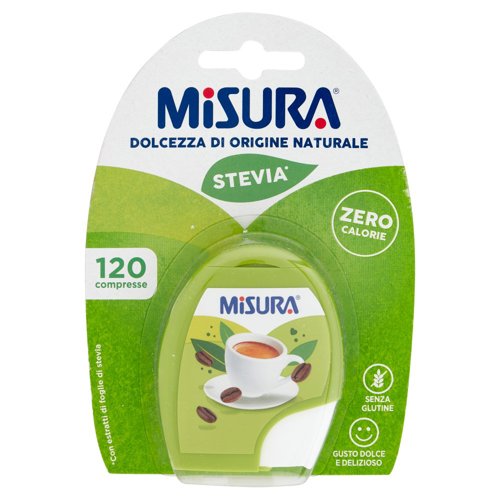 misura-stevia-dispenser-120-compresse-102-g Misura Stevia Dispenser 120 Compresse 10,2 g - immagine 1