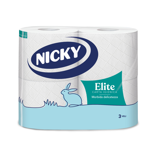 nicky-carta-igienica-elite-3-veli-x-4 Nicky Carta Igienica Elite 3 Veli x 4 - immagine 1
