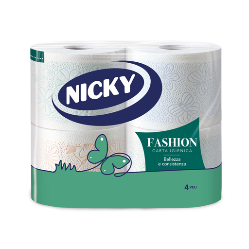 nicky-carta-igienica-fashion-4-veli-x-4 Nicky Carta Igienica Fashion 4 Veli x 4 - immagine 1