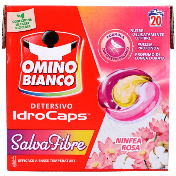 omino-bianco-lavatrice-idrocaps-salvafibre-x-20 Omino Bianco Lavatrice Idrocaps Salvafibre x 20 - immagine 1