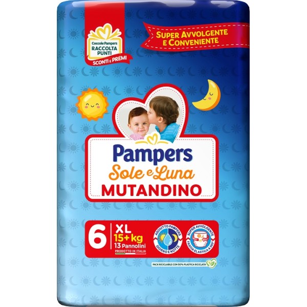 pampers-pannolini-sole-e-luna-mutandino-xl-13-pz Pampers Pannolini Sole e Luna Mutandino XL 13 pz - immagine 1
