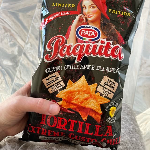 pata-tortilla-paquita-extreme-chili-200-g Pata Tortilla Paquita Extreme Chili 200 g - immagine 1