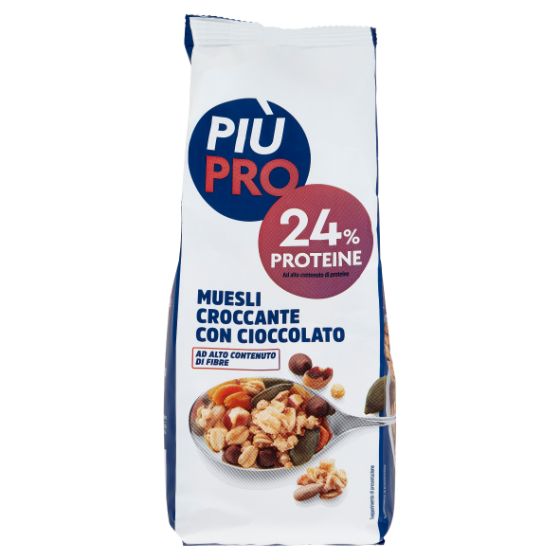 piupro-muesli-cioccolato-e-semi-proteici-300-g Piupro Muesli Cioccolato e Semi Proteici 300 g - immagine 1