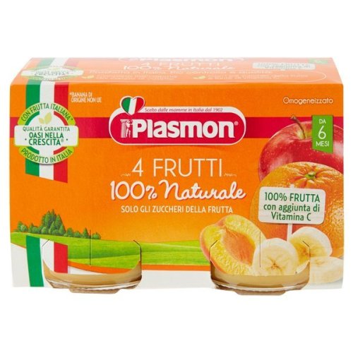plasmon-omogeneizzato-4-frutti-2-x-80-g Plasmon Omogeneizzato 4 Frutti 2 x 80 g - immagine 1