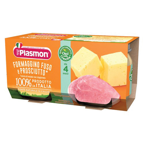 plasmon-omogeneizzato-formaggio-e-prosciutto-cotto-2-x-80-g Plasmon Omogeneizzato Formaggio e Prosciutto Cotto 2 x 80 g - immagine 1