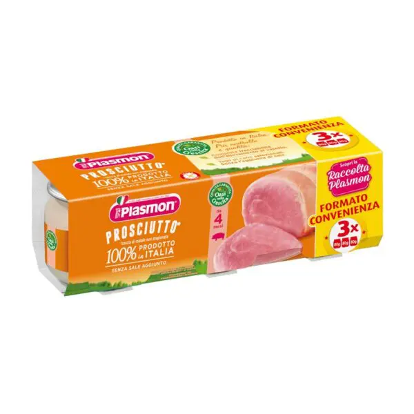 plasmon-omogeneizzato-prosciutto-3-x-80-g Plasmon Omogeneizzato Prosciutto 3 x 80 g - immagine 1