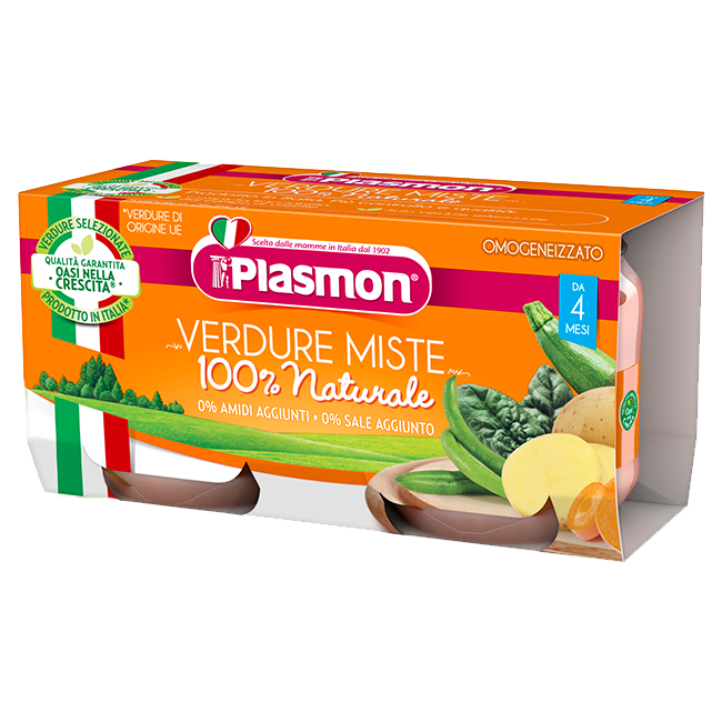 plasmon-omogeneizzato-verdure-miste-2-x-80-g Plasmon Omogeneizzato Verdure Miste 2 x 80 g - immagine 1