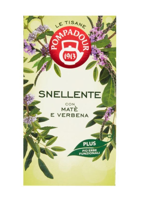pompadour-tisana-snellente-plus-18-filtri-40-g Pompadour Tisana Snellente Plus 18 filtri 40 g - immagine 1