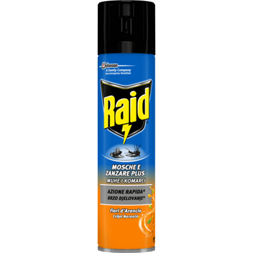 raid-insetticida-mosche-zanzare-400-ml Raid Insetticida Mosche Zanzare 400 ml - immagine 1