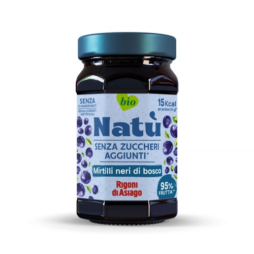 rigoni-bio-natura-confettura-mirtilli-senza-zucchero-240-g Rigoni Bio Natura Confettura Mirtilli Senza Zucchero 240 g - immagine 1