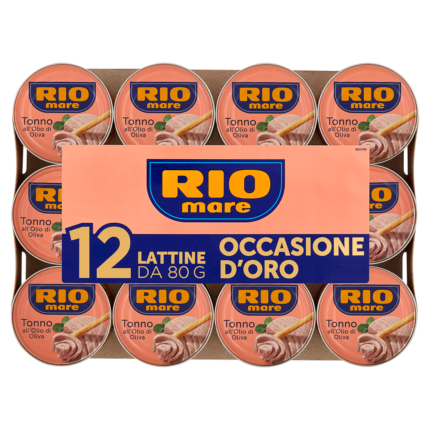 Riomare Tonno in Olio di Oliva 12 x 80/52 g
