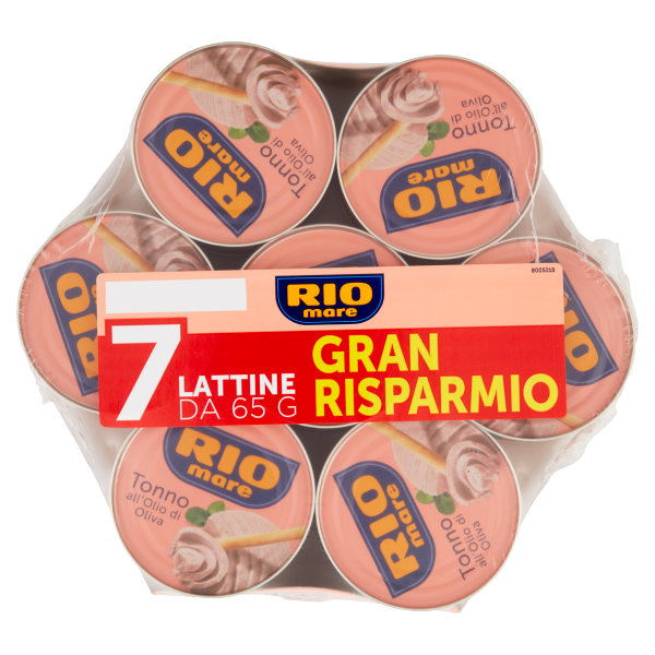 riomare-tonno-in-olio-di-oliva-7x65-52-g Riomare Tonno in Olio di Oliva 7x65/52 g - immagine 1