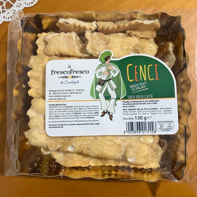 santangelo-cenci-senza-uova-e-latte-130-g Santangelo Cenci Senza Uova e Latte 130 g - immagine 1