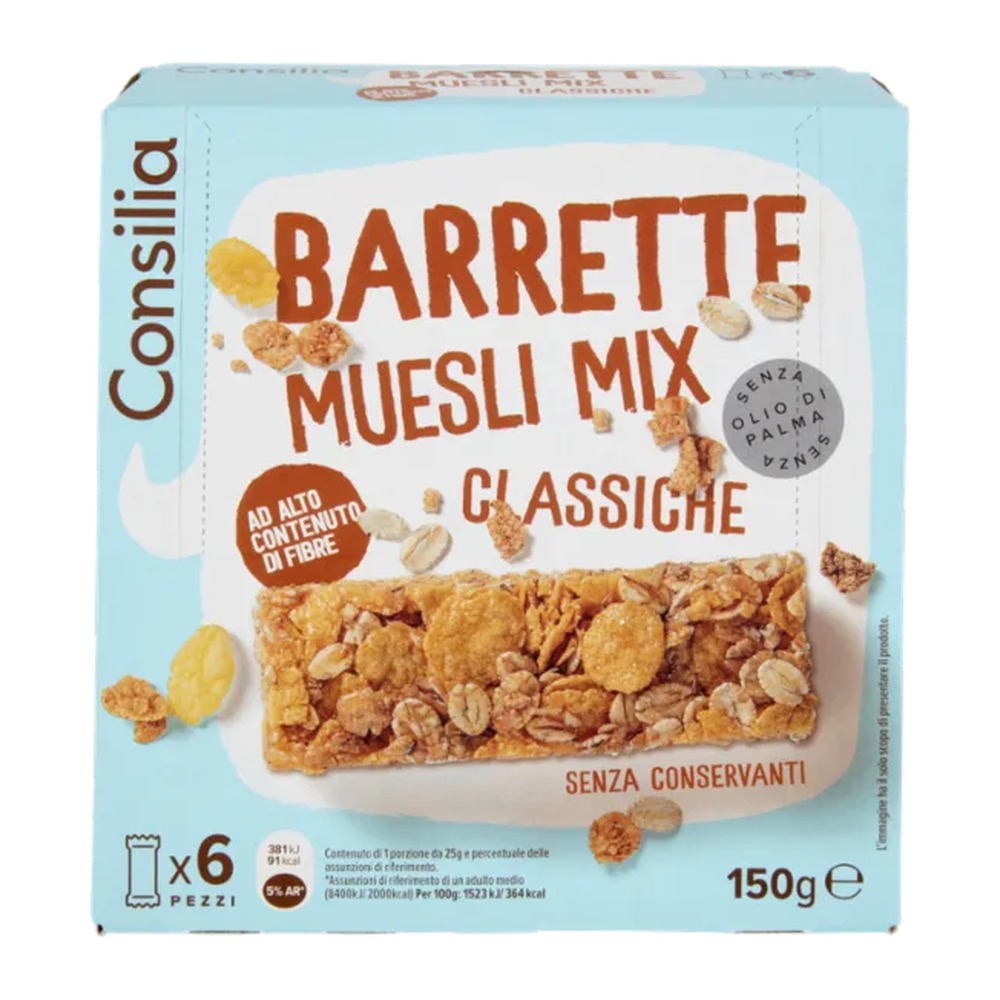 sg_1597_consilia-barrette-muesli-mix-classico-6x25-g Consilia Barrette Muesli Mix Classico 6 x 25 g - immagine 1