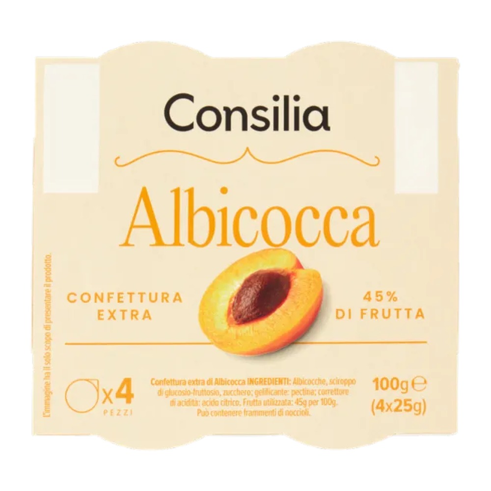 sg_2096_consilia-monoporzione-confettura-albicocca-45-percent-100-g Consilia Monoporzione confettura albicocca 45% 100 g - immagine 1