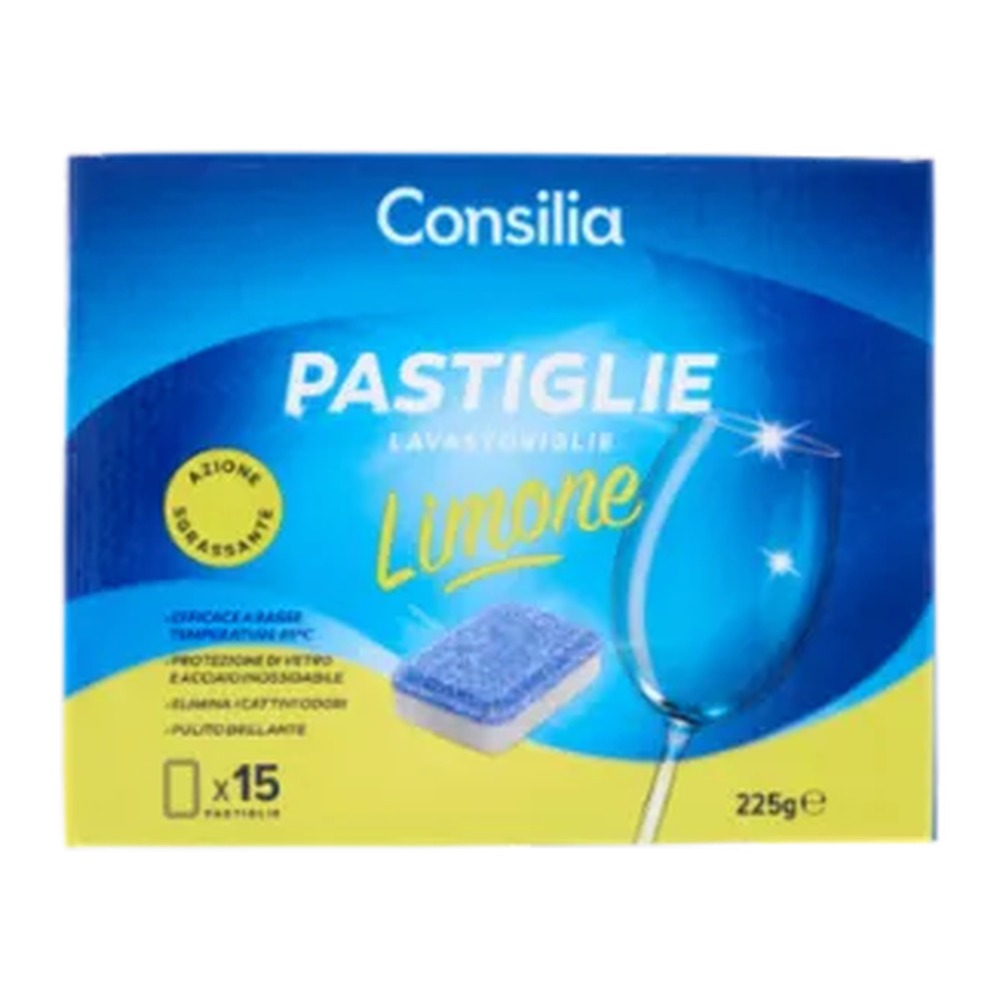 sg_2486_consilia-tabs-lavastoviglie-limone-x-15 Consilia Tabs Lavastoviglie Limone x 15 - immagine 1