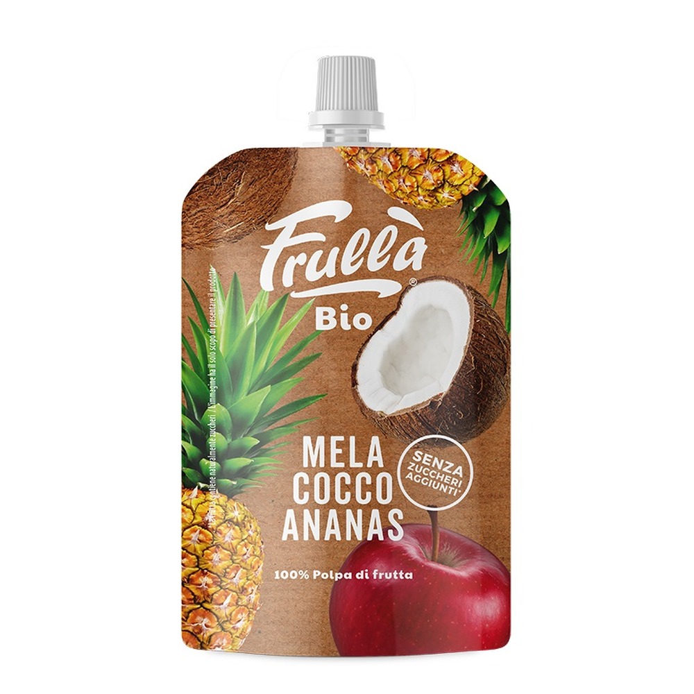 sg_3589_frullato-frulla-bio-mela-ananas-cocco-doypack-100-g Frullato Frullà Bio Mela Ananas Cocco Doypack 100 g - immagine 1