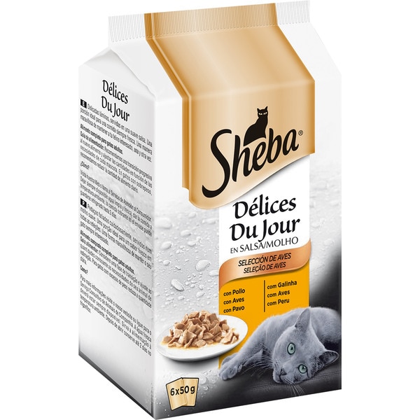 sheba-delice-du-jour-pollo-tacchino-6-x-50-g Sheba Delice Du Jour Pollo/Tacchino 6 x 50 g - immagine 1