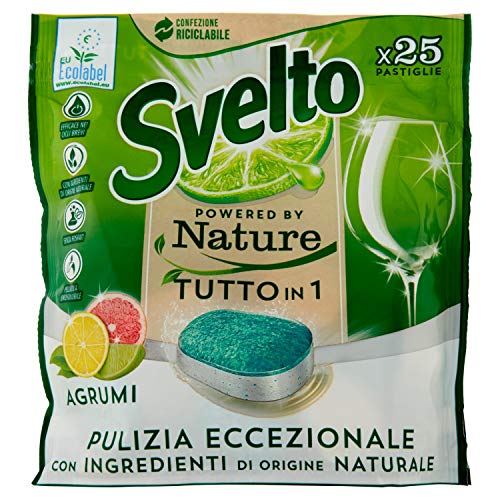 svelto-lavastoviglie-tabs-nature-agrumi-x-25-eco Svelto Lavastoviglie Tabs Nature Agrumi x 25 Eco - immagine 1