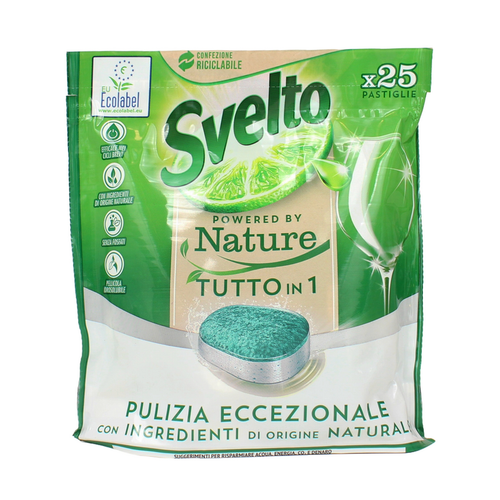 svelto-lavastoviglie-tabs-nature-regular-x-25-eco Svelto Lavastoviglie Tabs Nature Regular x 25 Eco - immagine 1