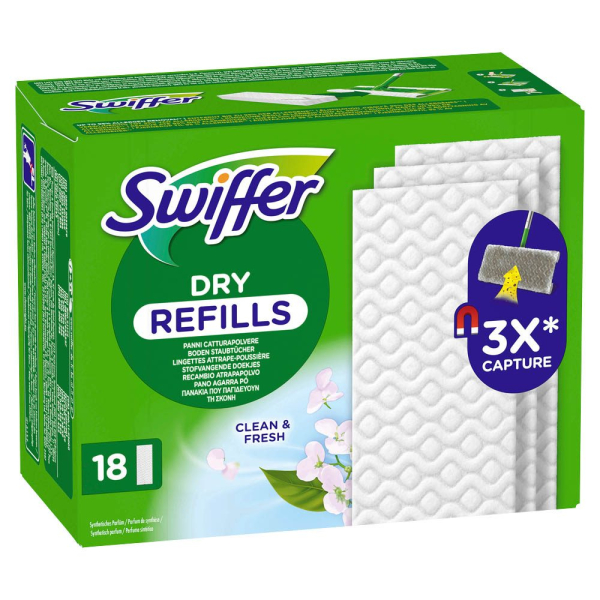 swiffer-panni-cattura-polvere-x-18 Swiffer Panni Cattura Polvere x 18 - immagine 1