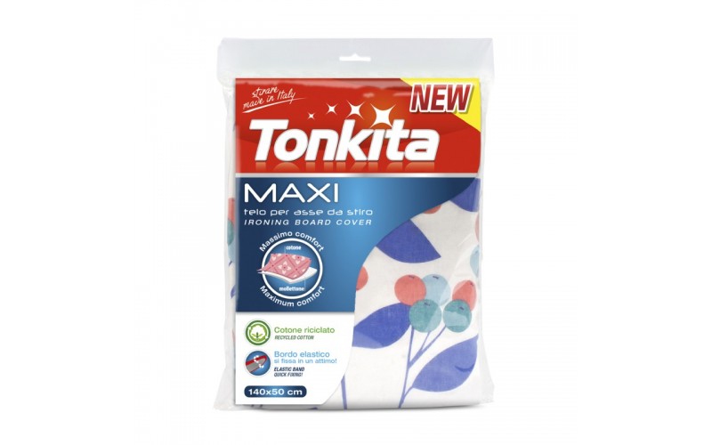 tonkita-maxi-telo-asse-da-stiro-140x50-cm Tonkita Maxi Telo Asse da Stiro 140x50 cm - immagine 1