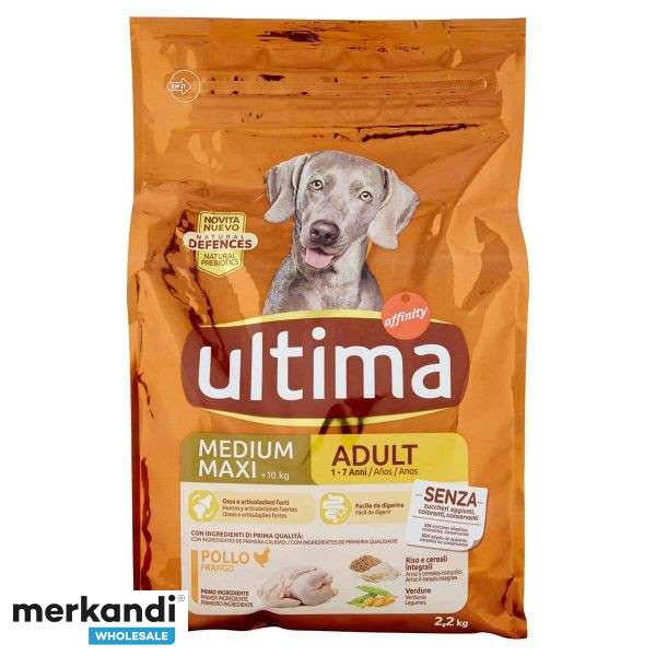 ultima-cibo-per-cane-mediummaxi-adult-pollo-22-kg Ultima Cibo per Cane Medium-Maxi Adult Pollo 2,2 kg - immagine 1