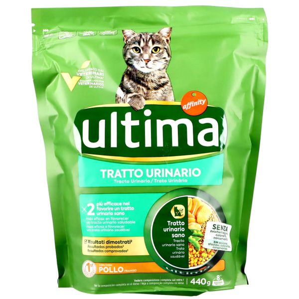 ultima-cibo-per-gatto-croccantini-tratto-urinario-440-g Ultima Cibo per Gatto Croccantini Tratto Urinario 440 g - immagine 1