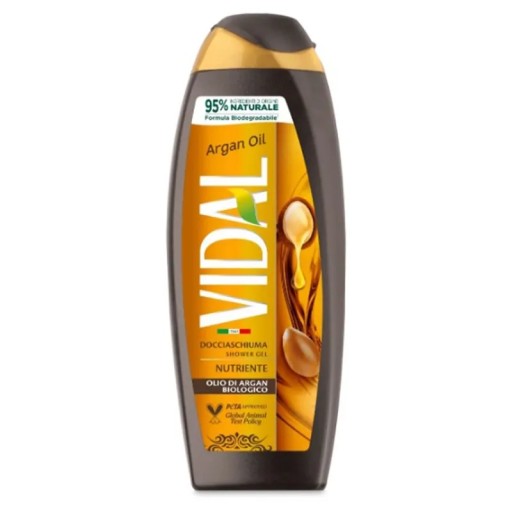 vidal-bagnoschiuma-argan-oil-600-ml Vidal Bagnoschiuma Argan Oil 600 ml - immagine 1