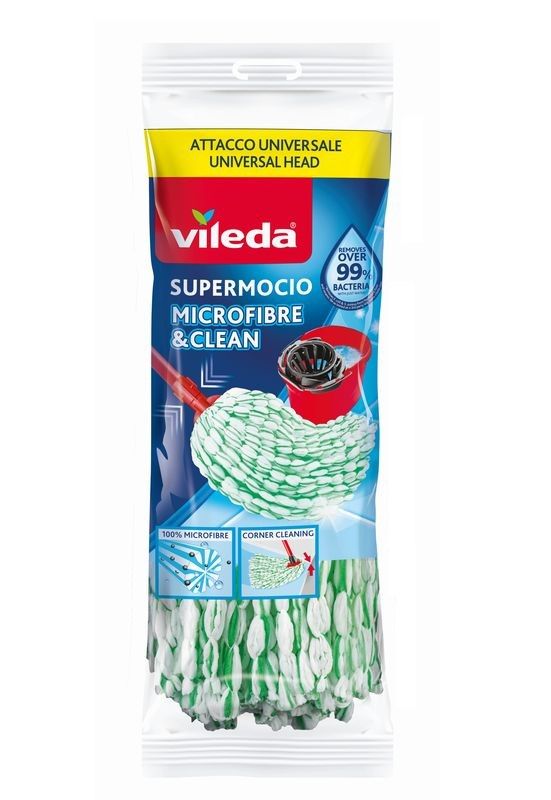 vileda-mocio-fiocco-microfibre-clean Vileda Mocio Fiocco Microfibre & Clean - immagine 1
