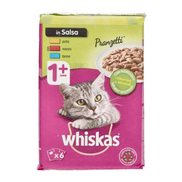 whiskas-pranzetti-mare-e-monti-6-x-50-g Whiskas Pranzetti Mare e Monti 6 x 50 g - immagine 1