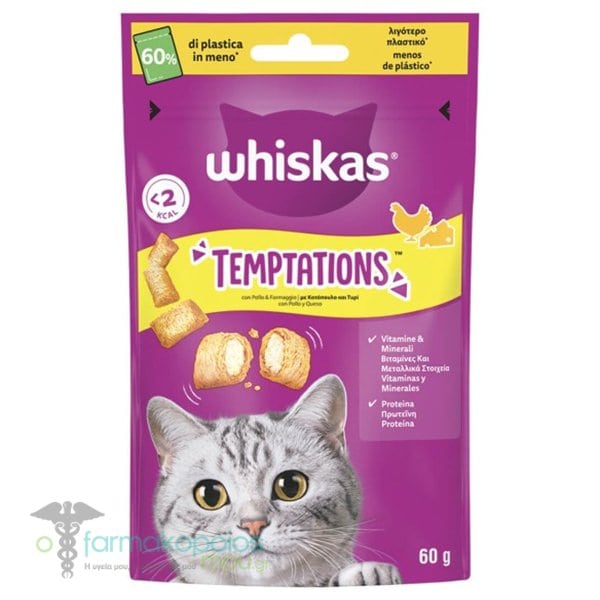whiskas-temptations-pollo-60-g Whiskas Temptations Pollo 60 g - immagine 1