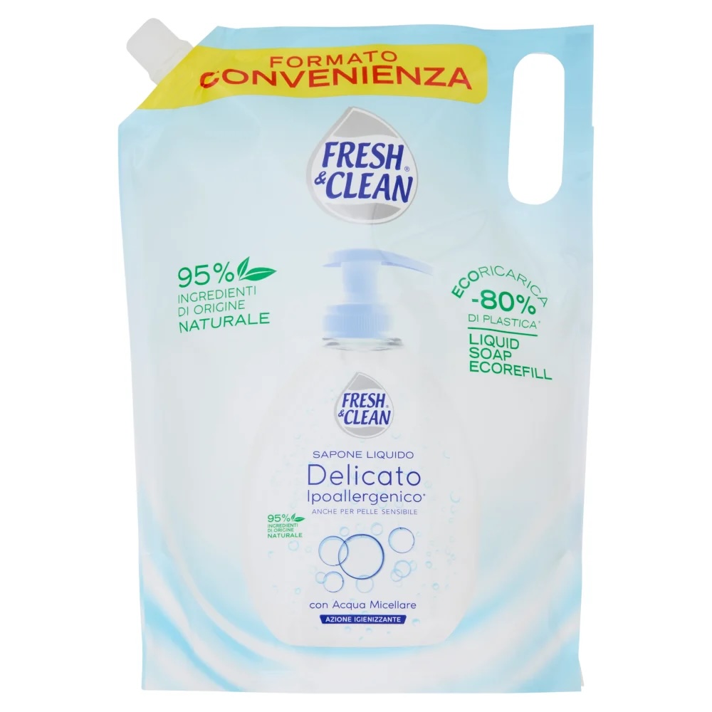 Fresh & Clean Sapone Liquido Ecoricarica da 1 L