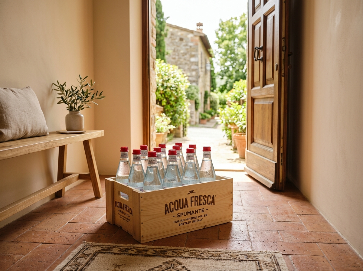 Cassa Acqua Ferrarelle in vetro a rendere a domicilio