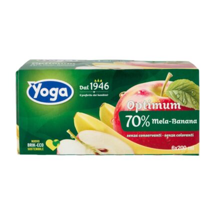 Yoga Succo Mela/Banana Brik 6 x 200 ml