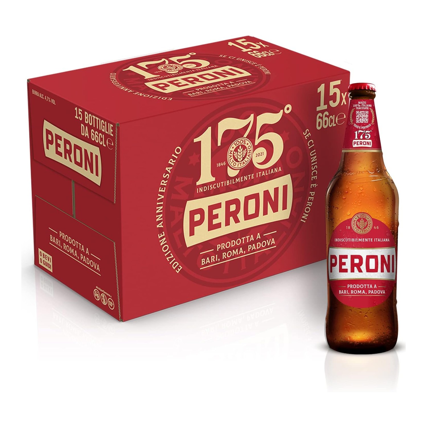 Cassa Birra Peroni 66 cl - Confezione da 15 pz Cassa Birra Peroni 66 cl - Confezione da 15 pz