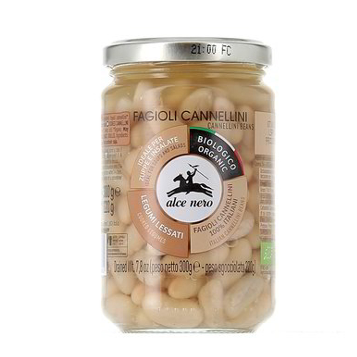 Alce-Nero-Fagioli-Cannellini-Biologici-300-g-1.jpg Alce Nero Fagioli Cannellini Biologici 300 g - immagine 1