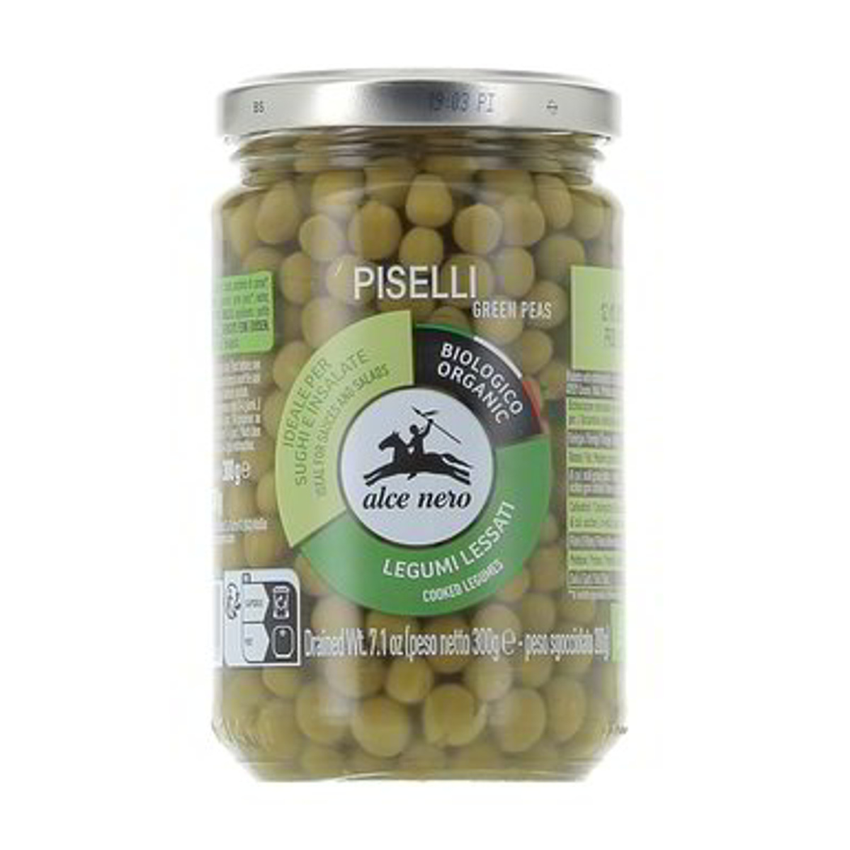 Alce-Nero-Piselli-Lessati-Biologico-300-g-1.jpg Alce Nero Piselli Lessati Biologico 300 g - immagine 1