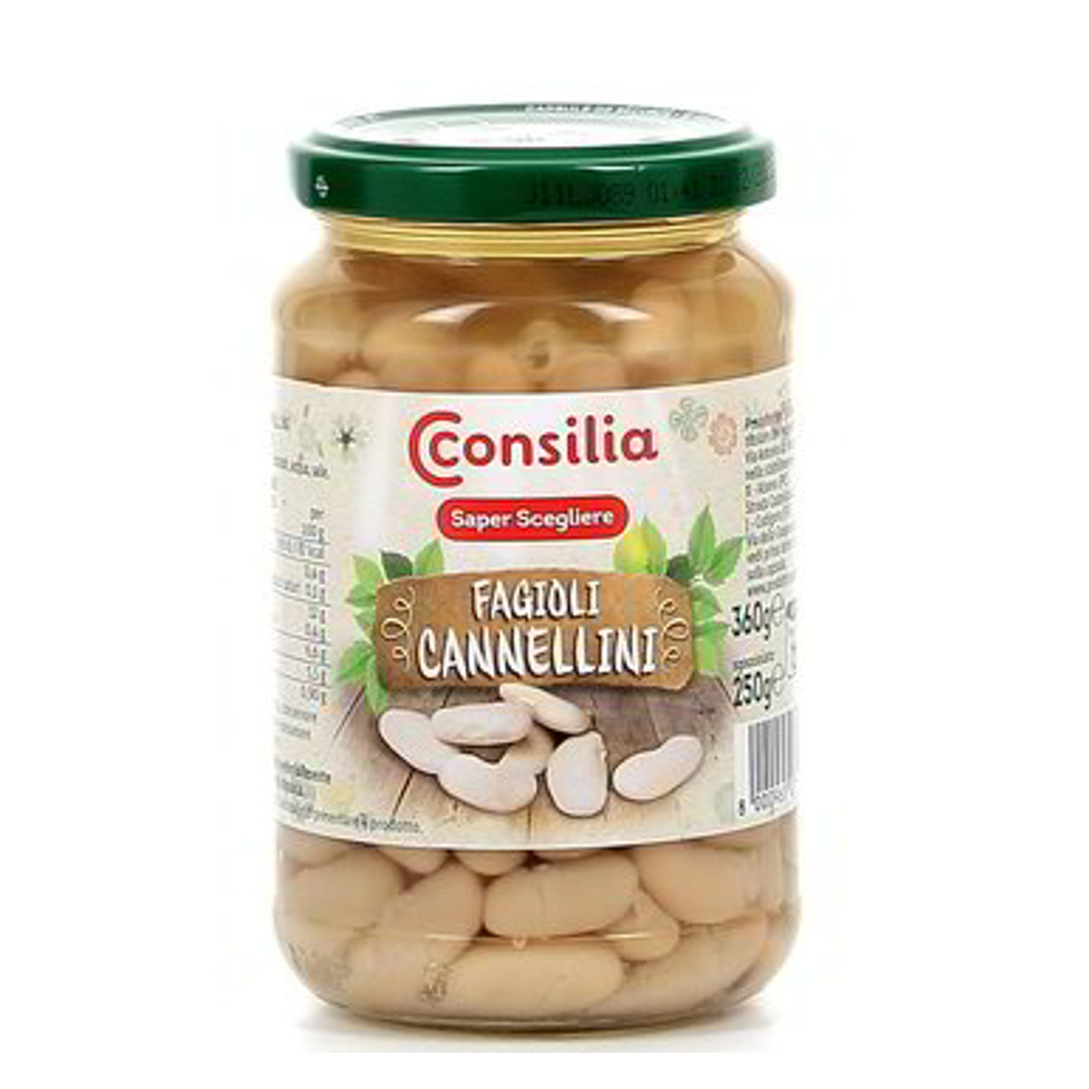 Consilia-Fagioli-Cannellini-Lessati-In-Vetro-360-g-1.jpg Consilia Fagioli Cannellini Lessati In Vetro 360 g - immagine 1
