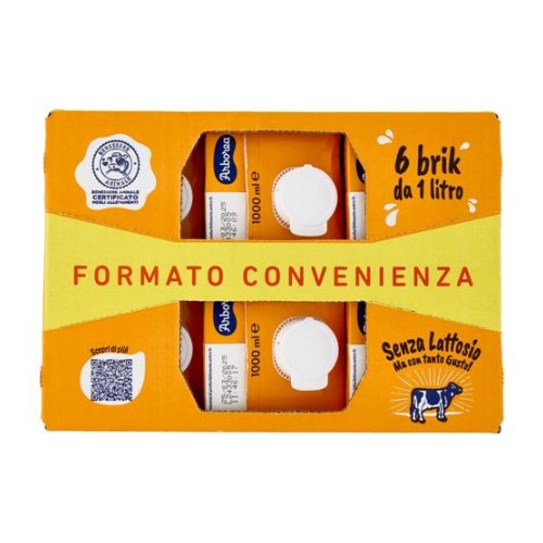 Arborea Latte UHT Parzialmente Scremato Senza Lattosio 6 x 1 L Arborea Latte UHT Parzialmente Scremato Senza Lattosio 6 x 1 L