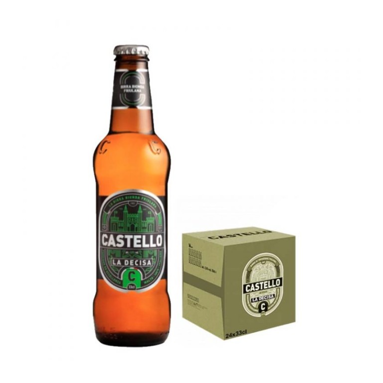 Cassa Birra Castello La Decisa 33 cl - Confezione da 24 pz Cassa Birra Castello La Decisa 33 cl - Confezione da 24 pz