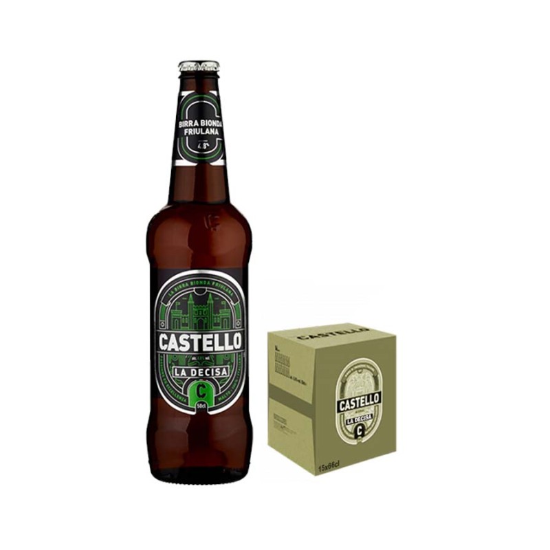 Cassa Birra Castello La Decisa 66 cl - Confezione da 15 pz Cassa Birra Castello La Decisa 66 cl - Confezione da 15 pz