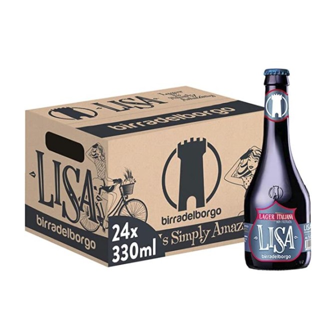 Cassa Birra del Borgo Lisa 33 cl - Confezione da 24 pz Cassa Birra del Borgo Lisa 33 cl - Confezione da 24 pz