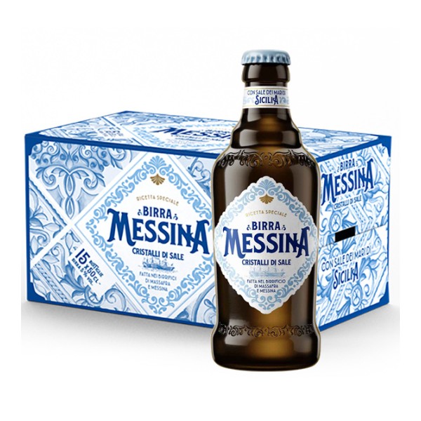 Cassa Birra Messina Cristalli di Sale 50 cl - Confezione da 15 pz Cassa Birra Messina Cristalli di Sale 50 cl - Confezione da 15 pz